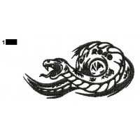 Snake Tattoo Embroidery Design 16